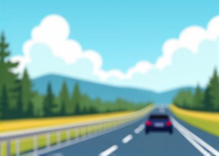 Ilustrace české dálniční známky a dálnice
